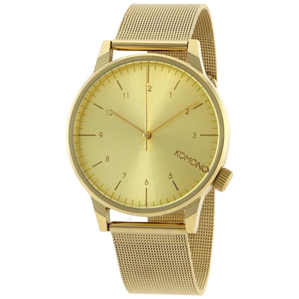Komono NWOT Winston Royale Zirconium Gold-tone Metal Men's Watch
